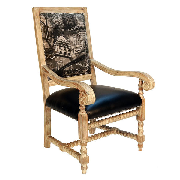Barley Bobbin Twister Arm Chair
