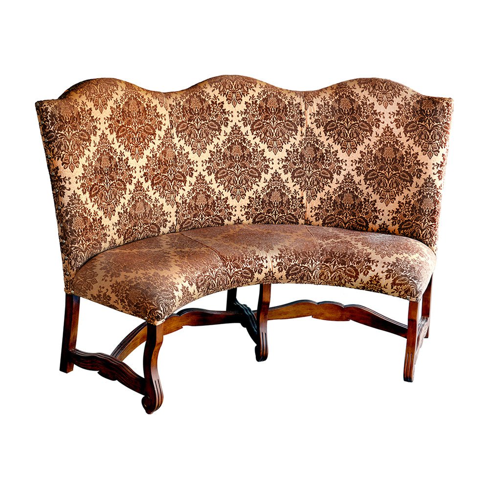 Curved Banquette Loveseat Settee_T71L-2