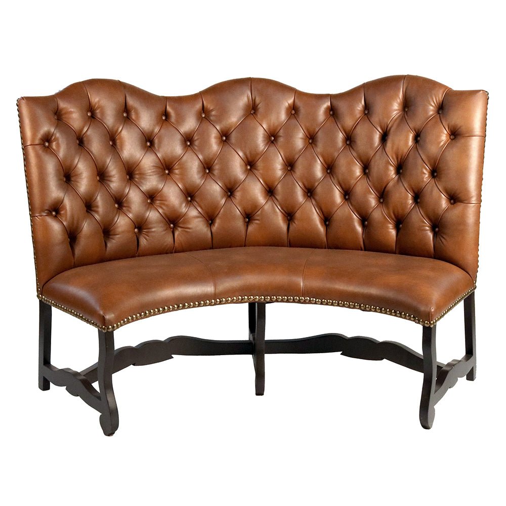 Curved Banquette Loveseat Settee_T71L-4