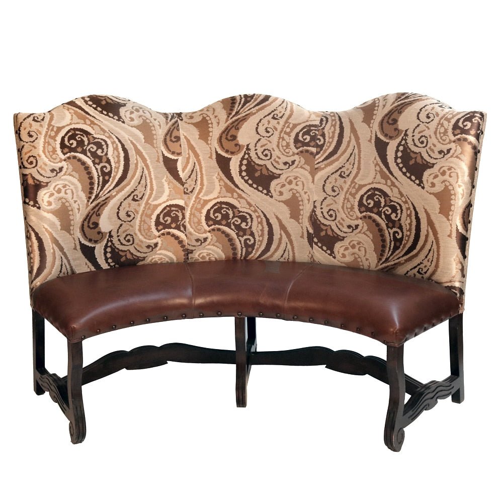 Curved Banquette Loveseat Settee_T71L-5