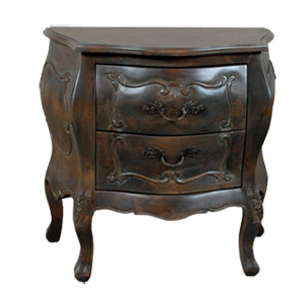Louis XV Traditional Bombay Chest Night Stand_S1216B_1