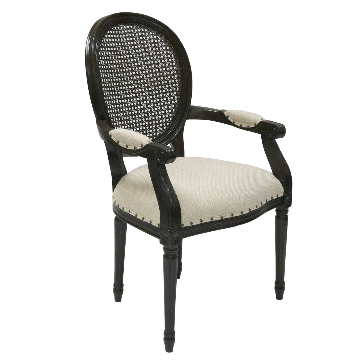 Louis XVI Accent Arm Dining Chair_S799A-13