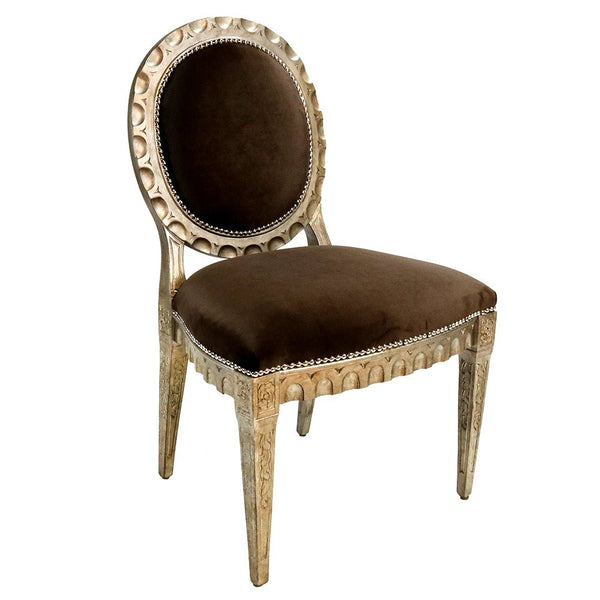Louis XVI Carved Oval-Back Dining Chair