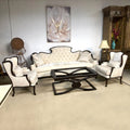 Monaliza Tufted Back Traditional 4 Piece Sofa Set_T35SET