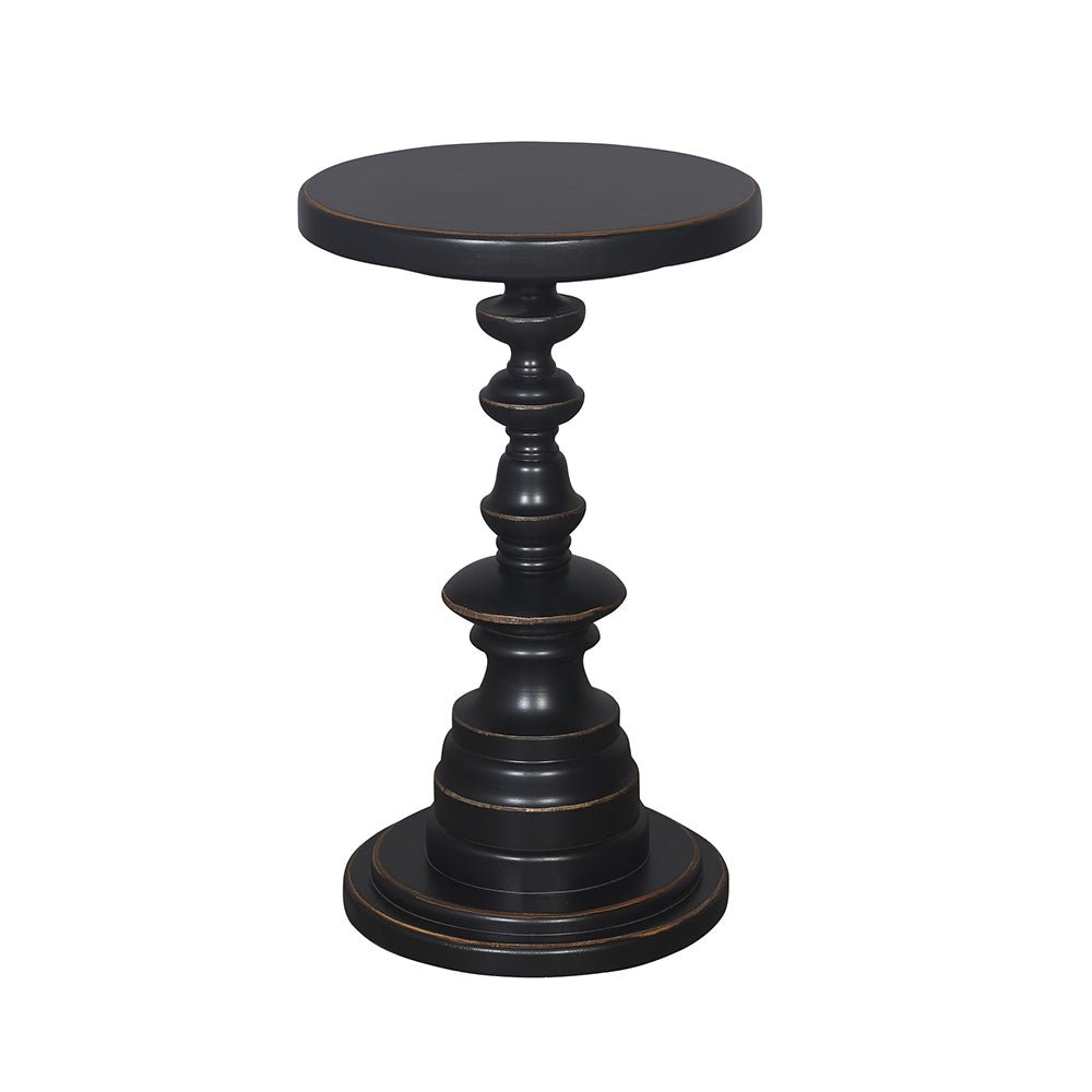 Plant Pedestal Solid Wood Accent Table_S869AT-1_1