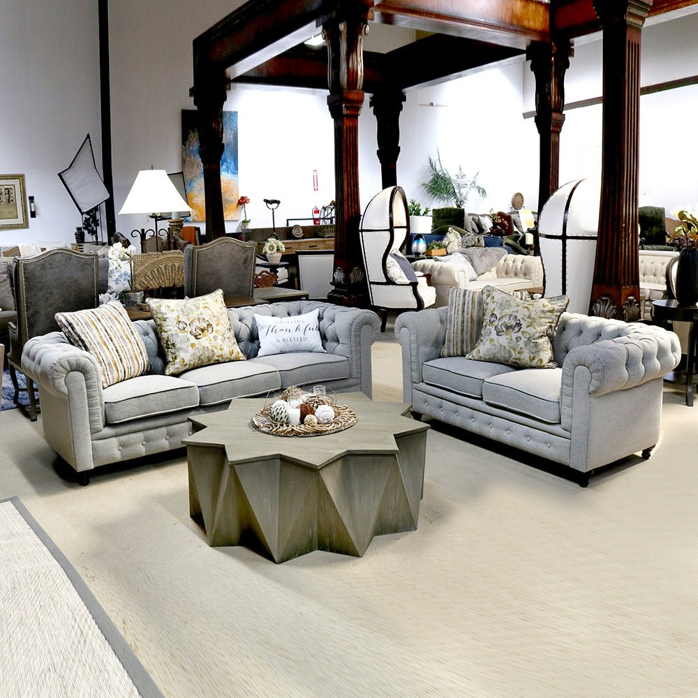 The Evana Tufted Sofa Loveseat Furniture Set_T57SofaSet-1