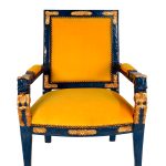 padova lion arm chair with lakers colors s849a1-1-1-1-1-1-1-1 sigla furniture