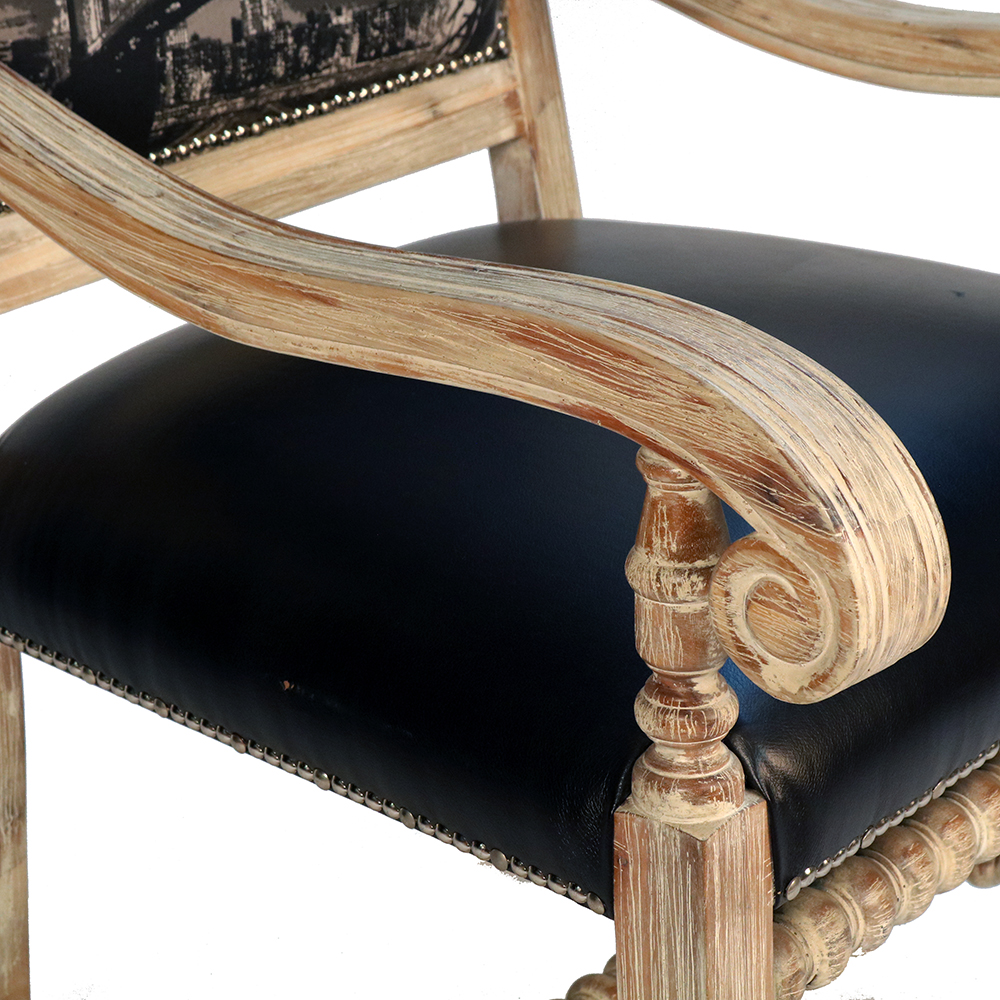 barley bobbin twister arm chair s855a1-1 sigla furniture