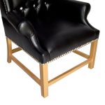 Kathy French Wing Library Chair Tufted Back T25A3-1-1 sigla furniture